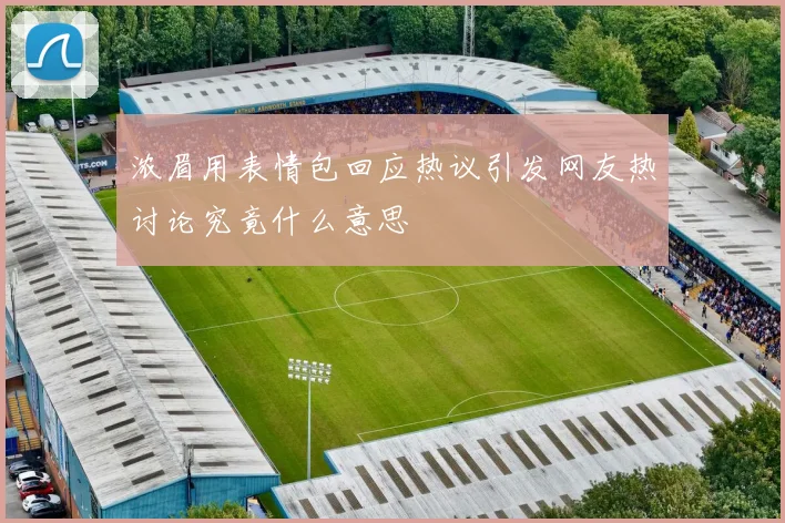 浓眉用表情包回应热议引发网友热讨论究竟什么意思