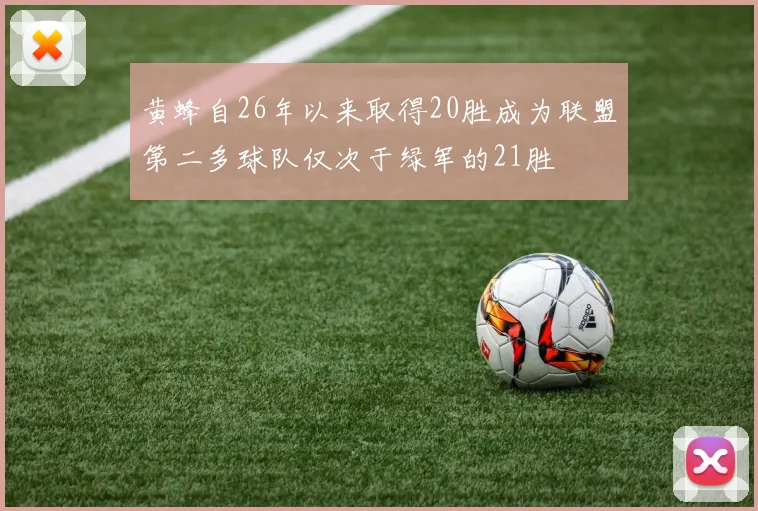 黄蜂自26年以来取得20胜成为联盟第二多球队仅次于绿军的21胜